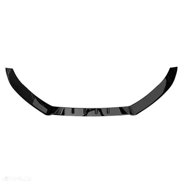 Prelungire Extensie Lip Bara Fata Audi A4 B8 2009-2012, Negru Lucios - 2