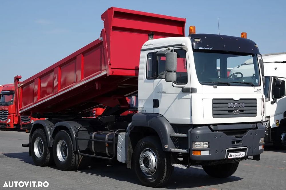 MAN TGA 33.390 / 6X4 / CAMION BASCULANTE PE 2 FETE / HIDROBOARD / MANUAL / IMPORTAT - 4