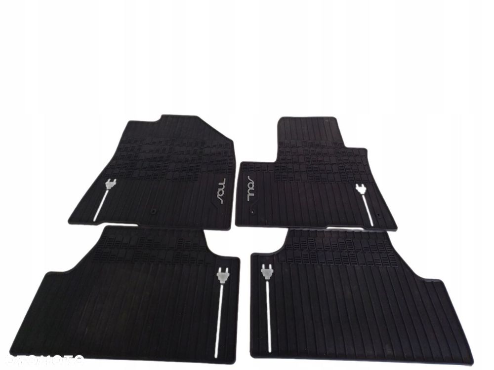 dywaniki wycieraczki gumowe komplet przód tył kia e-soul soul ev elektryk - 1