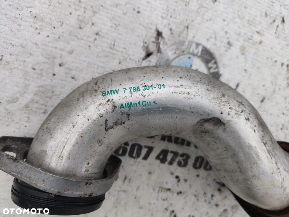 BMW E60 E61 E65 2.5d 3.0d Przewód rura wąż intercoolera 7796301 7796302 - 3