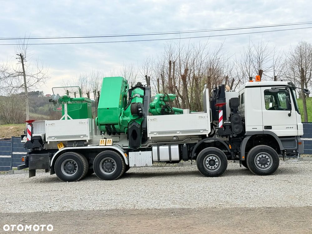 Mercedes-Benz * Mercedes 8x6  Actros 4144 * HDS Palfinger 150002 + FLY JIB PJ 170 * Dźwig * 40 TON * Wyciągarka * 35 Metrów * Kosz * - 37