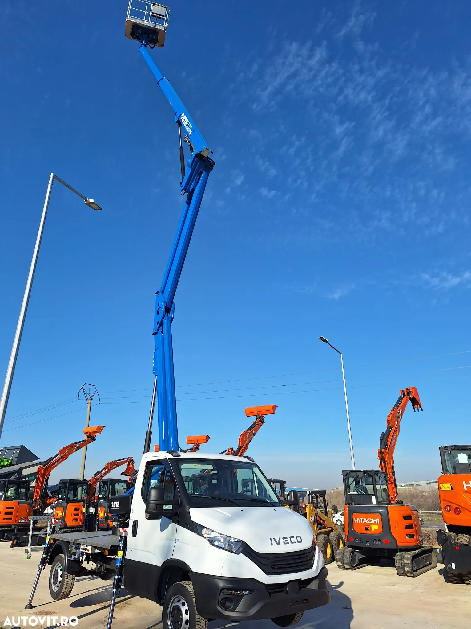 Iveco NACELA la 20m, marca CTE din Italia, sasiu Daily 3,490kg permis cat B, ridica 250kg, posibilitate leasing, PROMOTIE 81900 EUR+Tva - 25