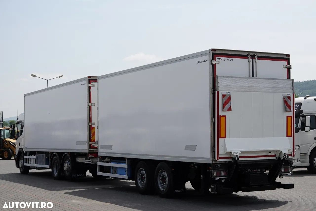Scania P 410 / FRIGIDER / SET TANDEM / TRANSPORT / 3x unitate FRIGO BLOCK / 3x ELEVATOR DE ÎNCĂRCARE / TEMPERATURĂ MULTIMEMBRU DUPĂ CONTRACT DE SERVICE GOLD / - 3