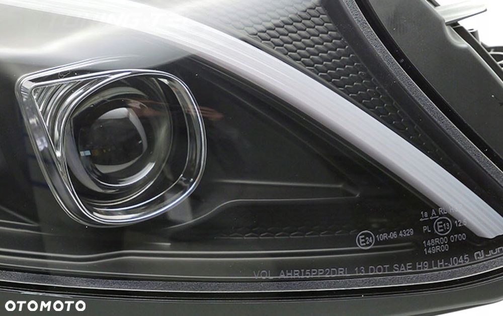 Reflektor Lampa kpl Diody Soczewka Clear Black Mercedes C-klasa w 205 14-18 - 5