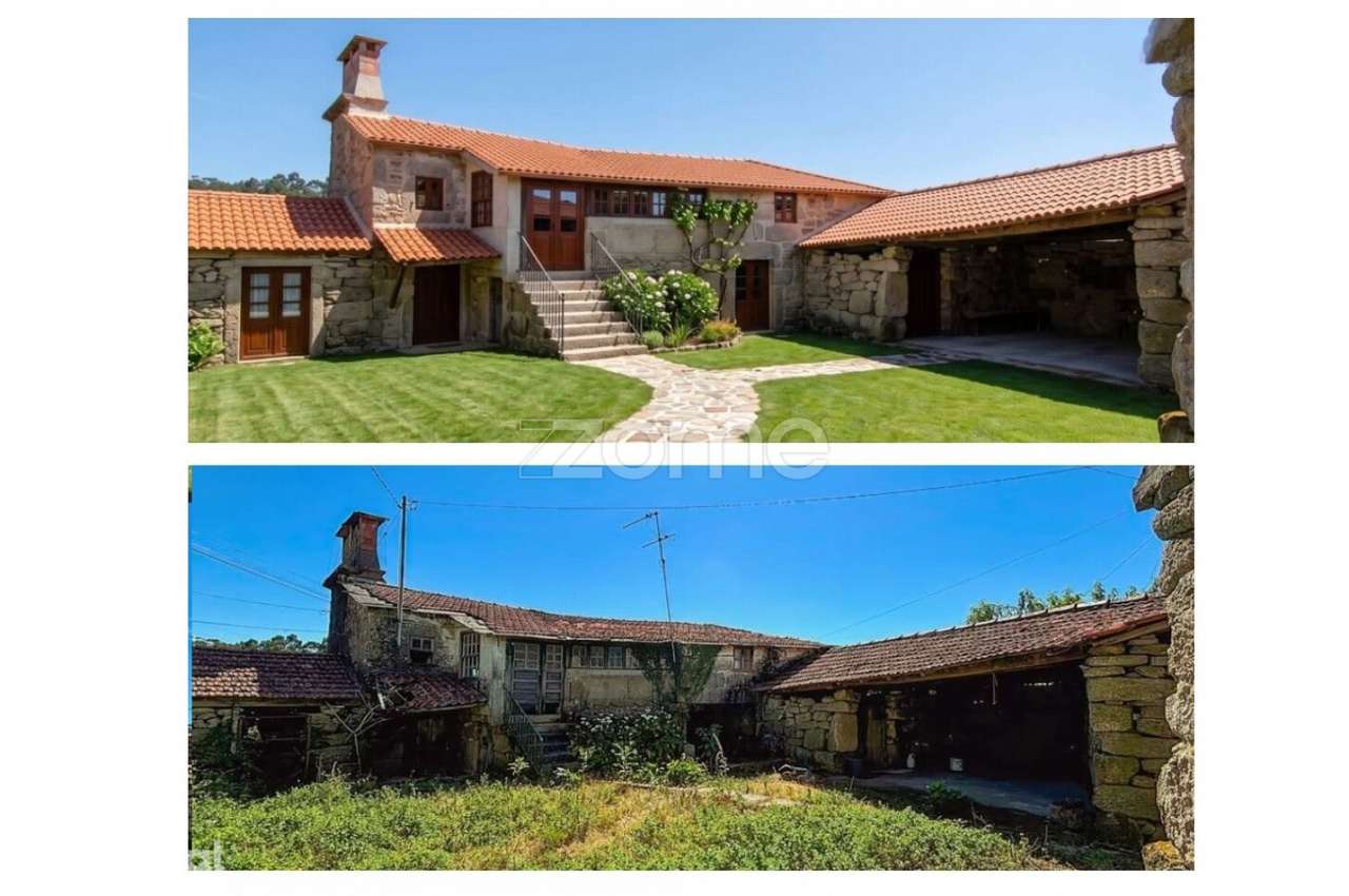 Quinta, construções em pedra, linha de água, Canelas Penafiel Porto - Grande imagem: 3/60