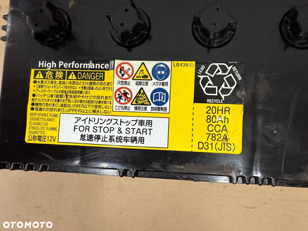 AKUMULATOR YUASA MAZDA START STOP AGM 80Ah 782A - 3