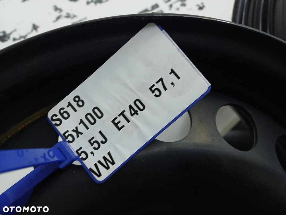 felgi stalowe 5x100 15 Audi A1 seat ibiza skoda fabia praktik Roomster S618 - 8