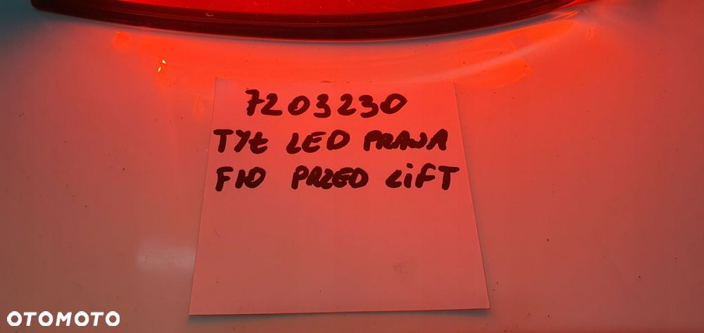 Bmw F10 Lampa Led W Błotnik Prawa Tył Igła Sprawdzona Oryginał 7203230 - 5