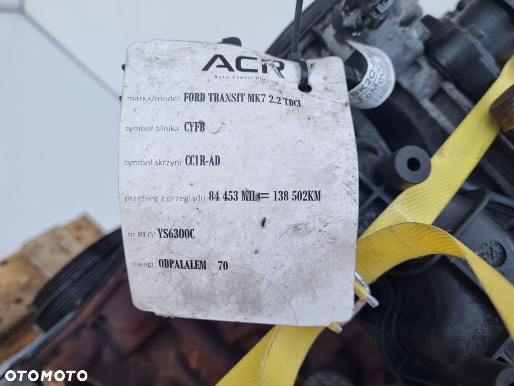 SILNIK KOMPL Ford Transit VII MK7 2.2 TDCI 125KM udokumentowane 138tyś CYFB - 12