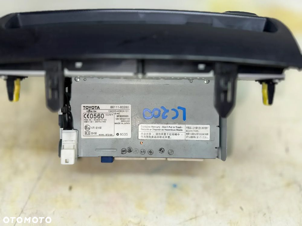 Radio Radioodtwarzacz Nawi Toyota Land Cruiser 200 LC200 86111-60280 - 2