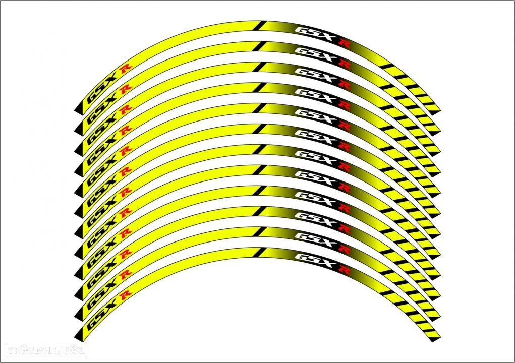 fitas suzuki gsx-r autocolantes para jantes roda aro 17 - 5