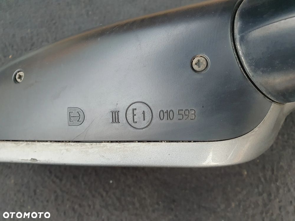 AUDI A6 C5 LUSTERKO ZEWNĘTRZNE PRAWE ELEKTRYCZNE 7PIN SREBRNE LY7Q E1010593 - 3