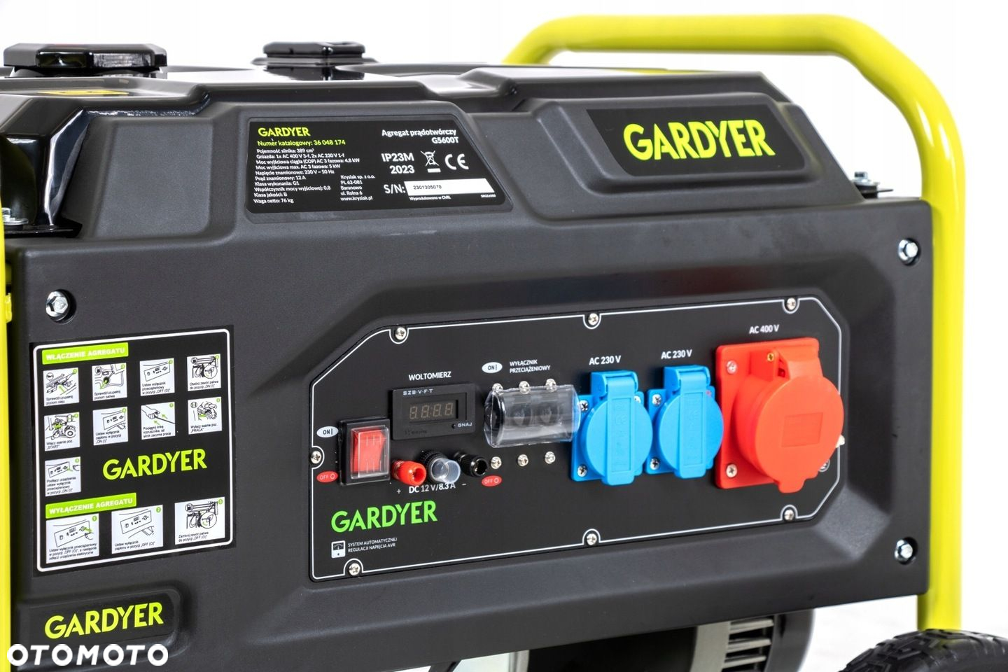AGREGAT SHT5600 PRĄDOTWÓRCZY TRÓJFAZOWY 5000W GARDYER G5600T GENERATOR OL - 8