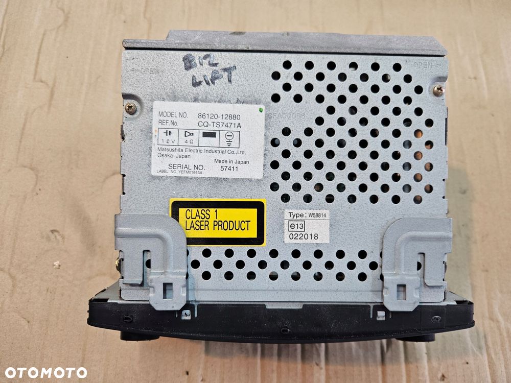 toyota corolla e12 04-06 lift radio - 2