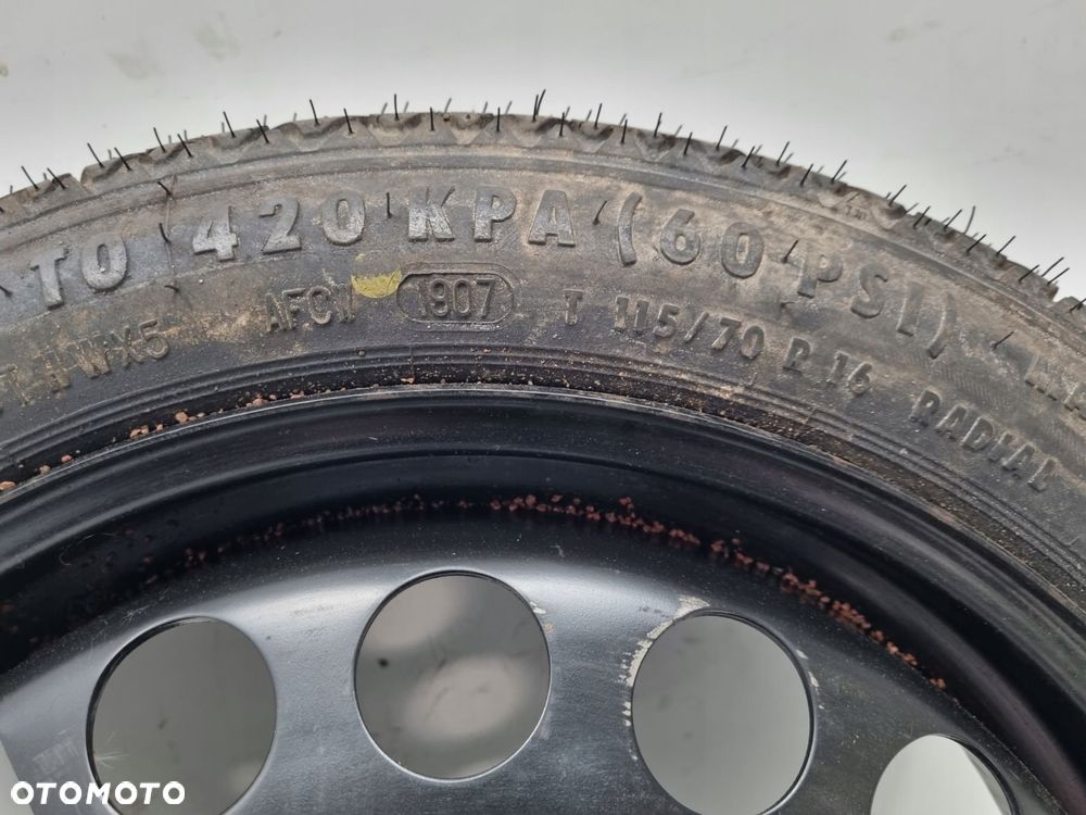 KOŁO DOJAZDOWE ZAPASOWE Opel Vectra C Astra H 115/70 R16 2160132 5x110 - 4