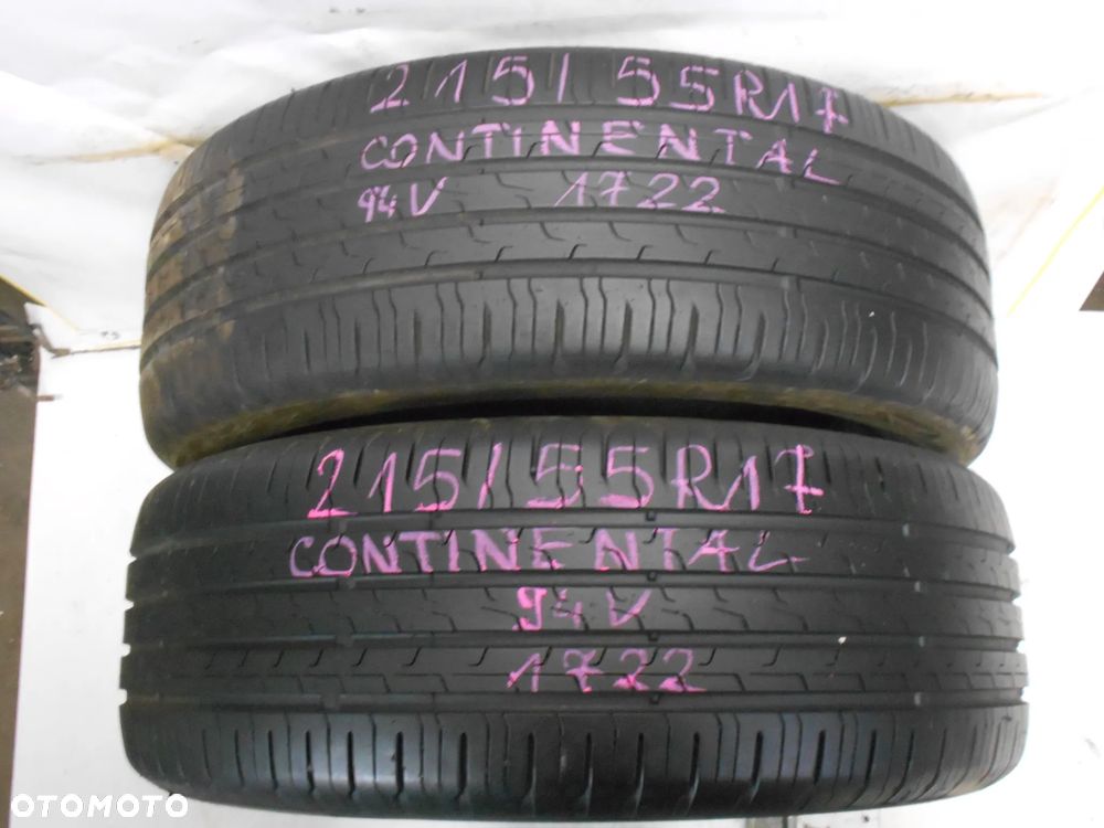 OPONY 215/55R17 CONTINENTAL ECO CONTACT 6 DOT 1722 6.8MM