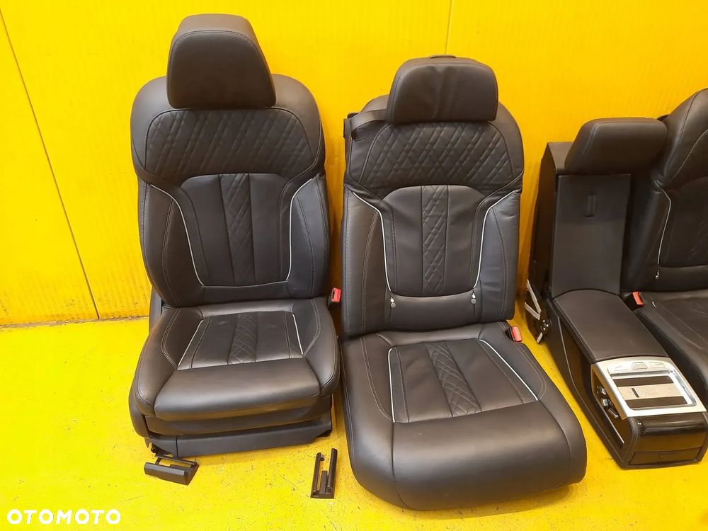 BMW 7 G12 LONG FOTEL FOTELE BOCZKI TUNEL PLASTIKI OSLONA KOMPLET - 10