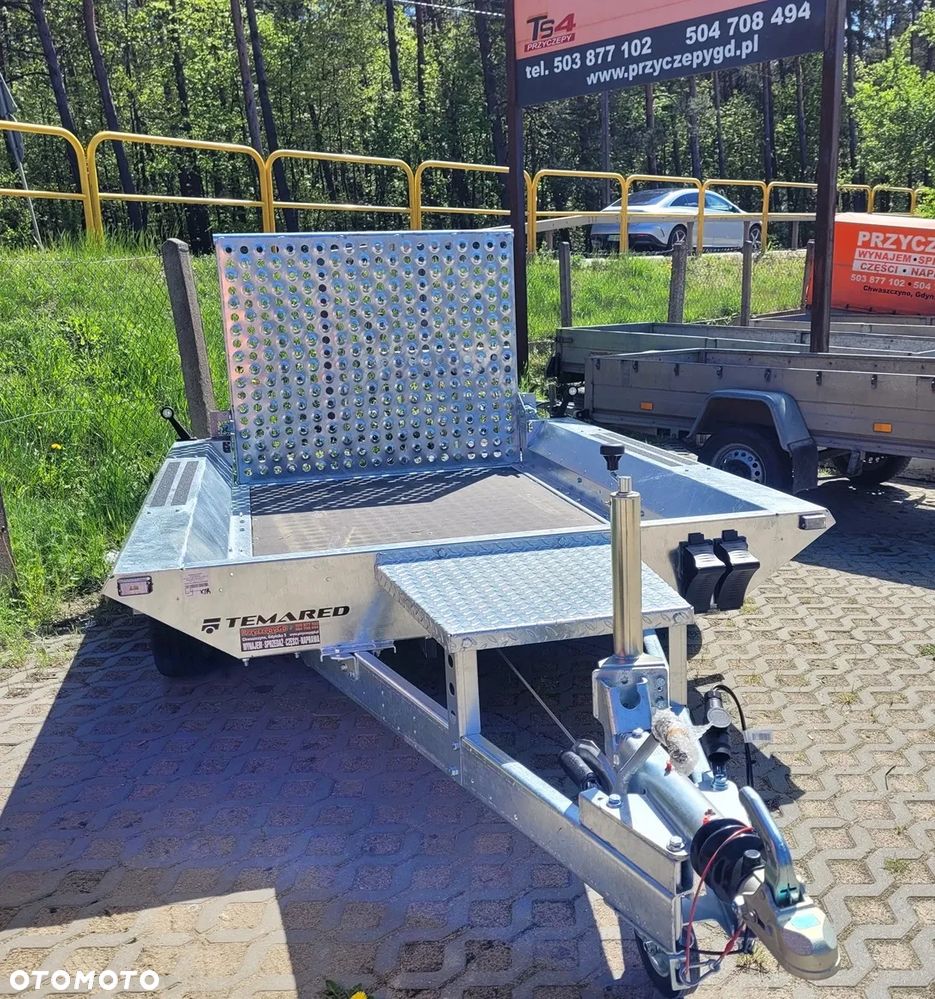 TEMARED Przyczepa koparkowa BUILDER 2615/2 C dmc 2700kg koła R14C pod koparkę MOCNA - 9