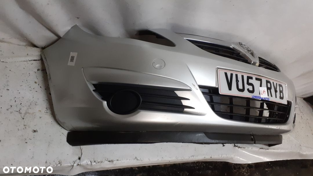 } ZDERZAK PRZÓD PRZEDNI DO OPEL CORSA D Z157 SREBRNY - 4