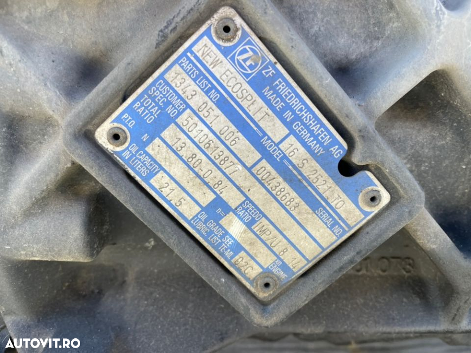 cutie de viteze manuala 16s2521to renault kerax - 3