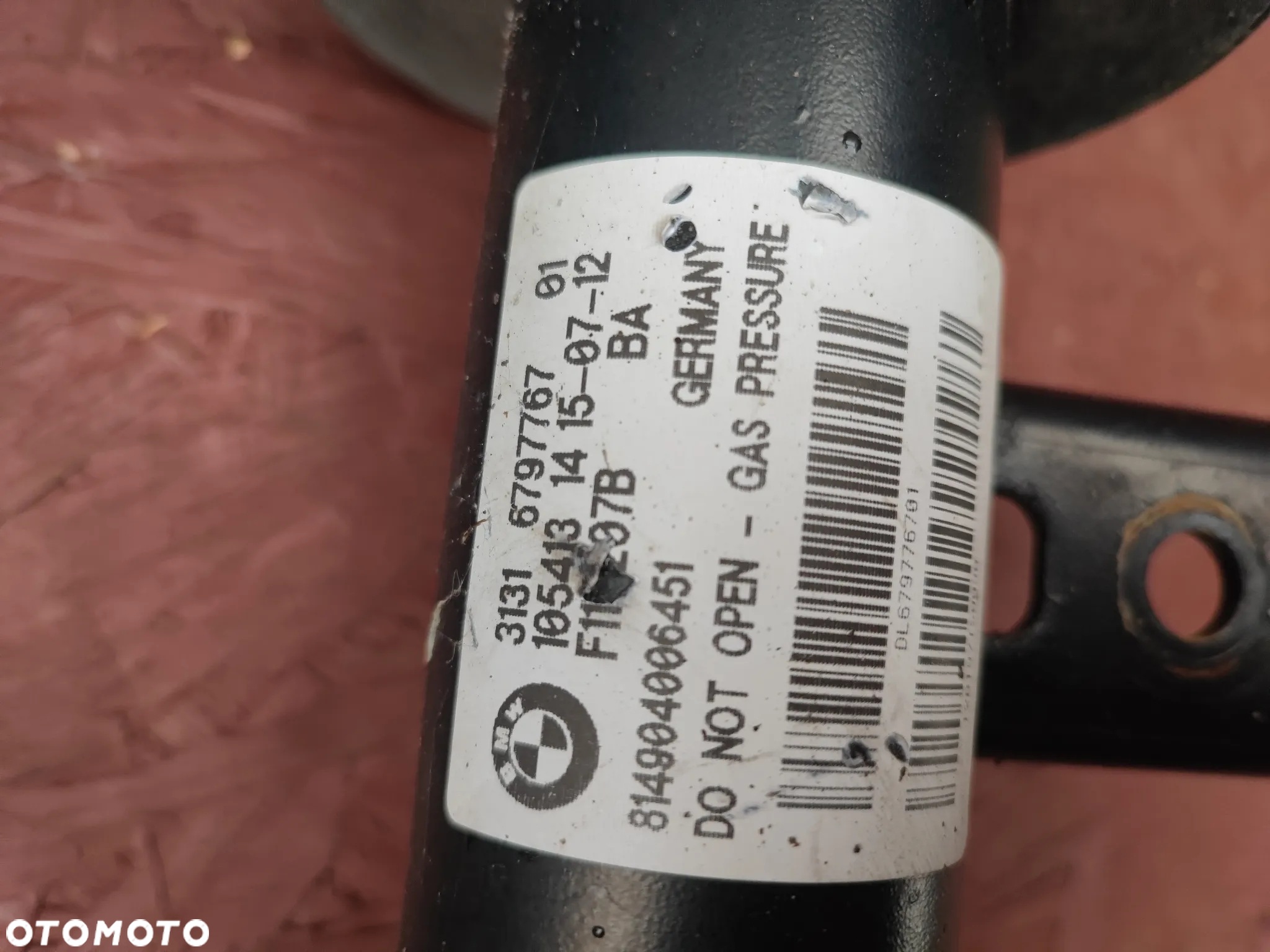BMW F10 / F11 ORYGINALNE AMORTYZATORY PRZEDNIE / AMORTYZATOR PRZEDNI  LEWY / PRAWY O NR. 6 796 855 / 6 797 768 / 6 797 767 OEM W DOBRYM STANIE - 9