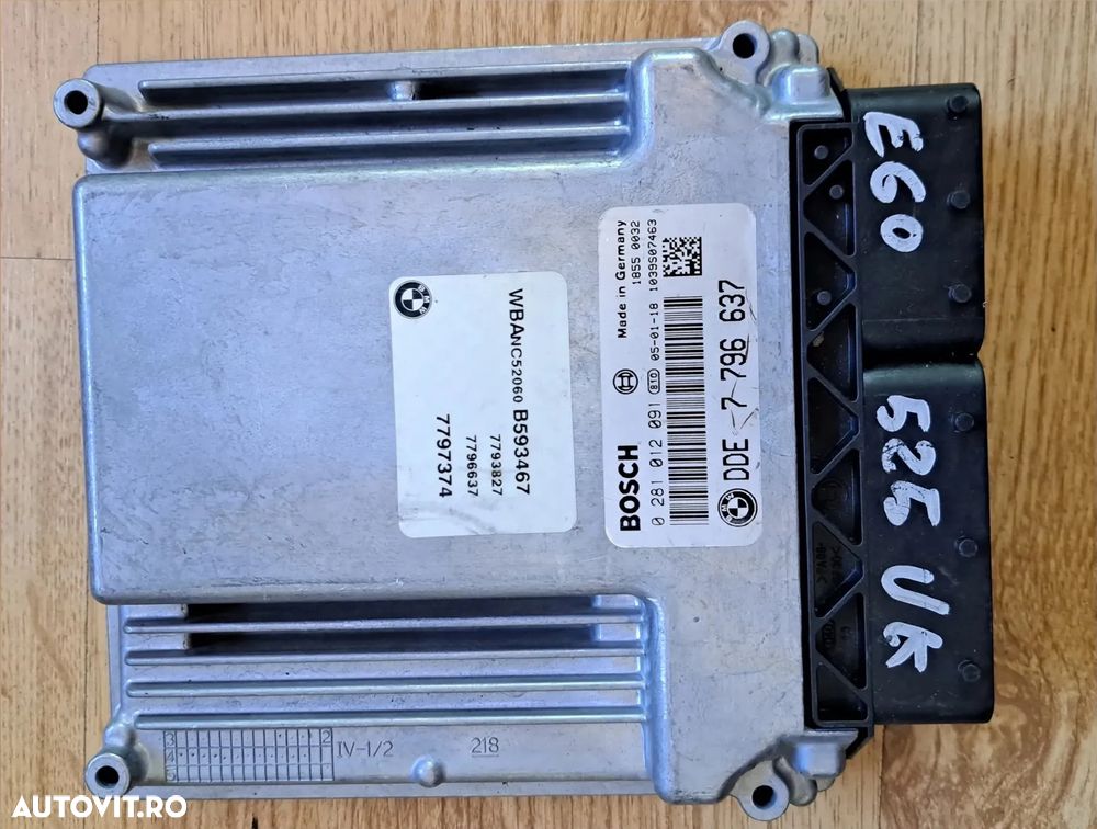 Calculator ECU modul motor bmw seria 5 E60 E61 - 1