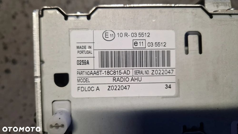 FORD FIESTA MK 7 RADIO AA6T-18C815-AD - 4