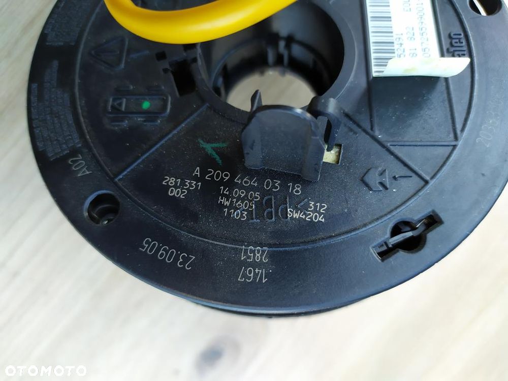 MERCEDES W209 CLK TAŚMA KIEROWNICY ZWIJAK CZUJNIK KĄTA SKRĘTU A2094640318 A2095405045 - 2
