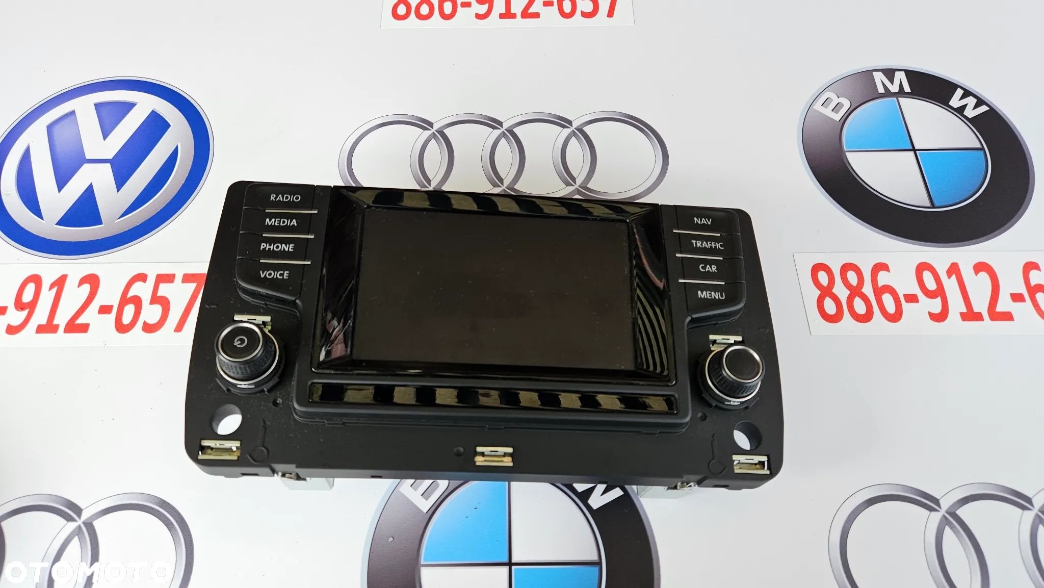VW GOLF 7 VII  Radio Ekran Wyświetlacz 5G0919605D  ŁADNY - 1