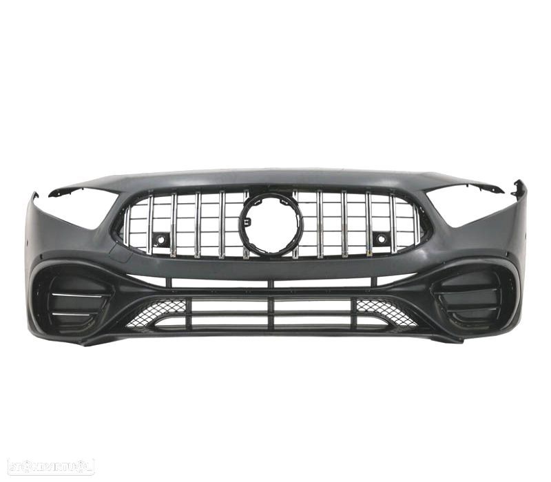 PÁRA-CHOQUES DIANTEIRO MERCEDES CLASSE A W177 V177 18- LOOK AMG A45 CROMADO - 3