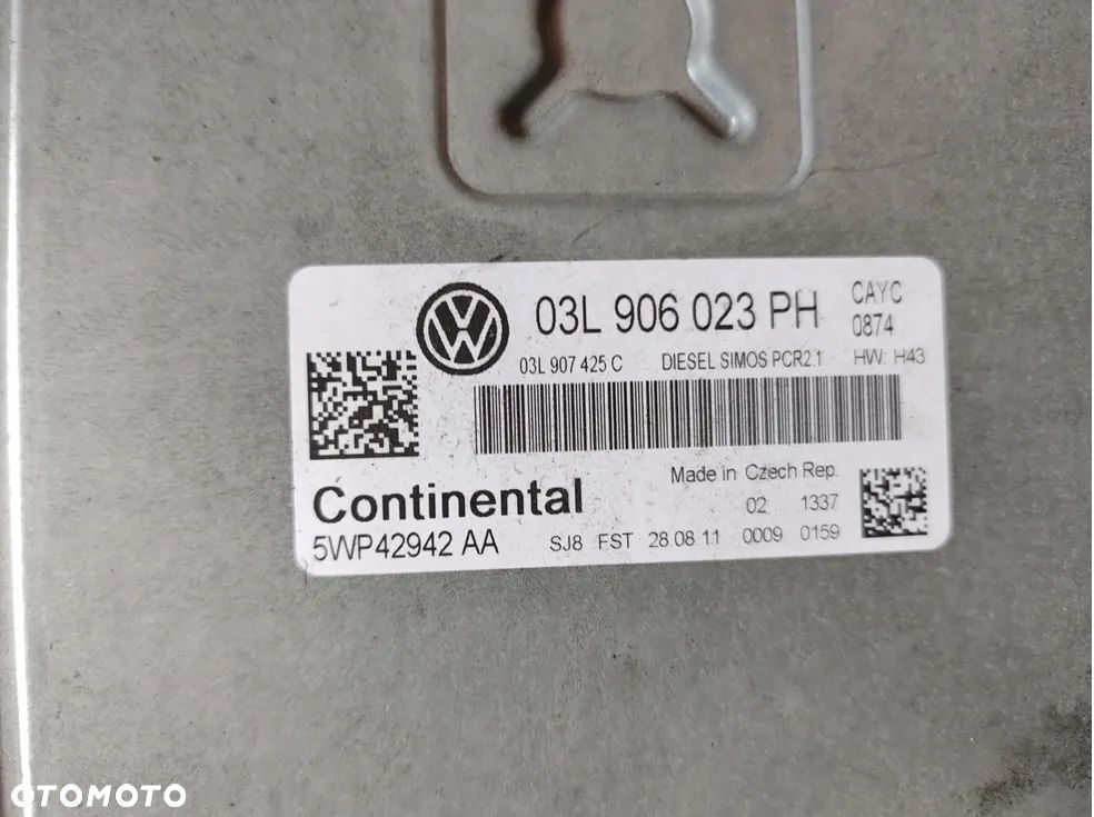 VW TOURAN 1T 1,6TDI STEROWNIK SILNIKA 03L906023PH - 3