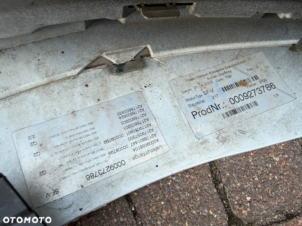 Zderzak przedni Przód Mercedes COUPE S C217 A217 A2178801447 - 8