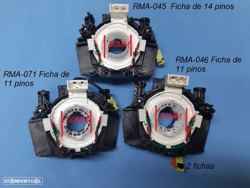 Modulo fita Airbag  Nissan Qashqai J10 e Navarra  (com garantia)  NOVO - 1