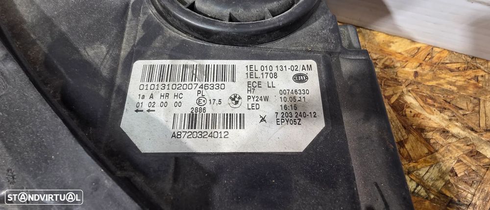 Farol frente direito Bmw F10 F11 - 2