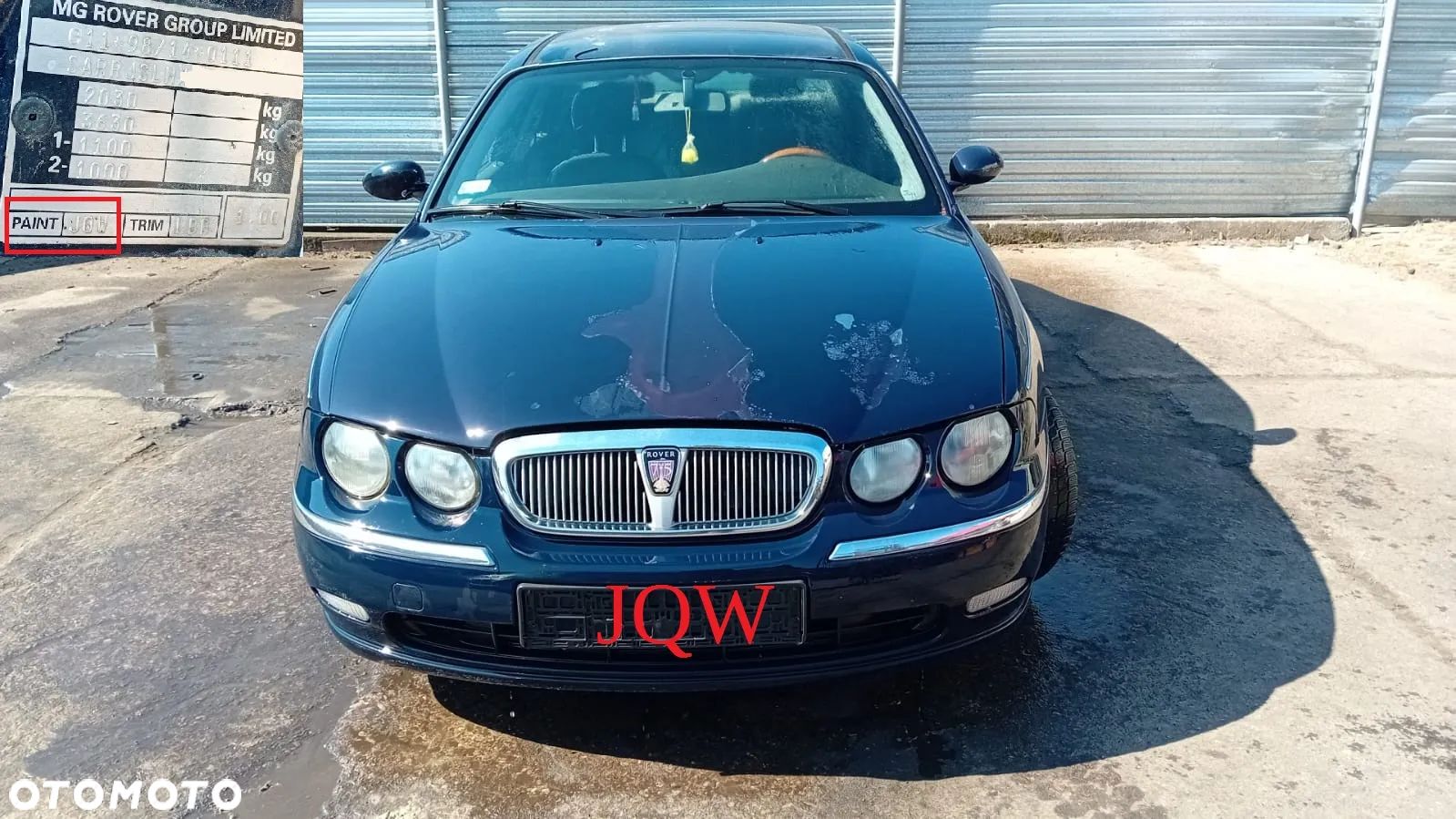 Tylko Części Rover 75 2.0 CDT 204D2 85kW 115KM sedan 98r–04r Lakier JQW - 1