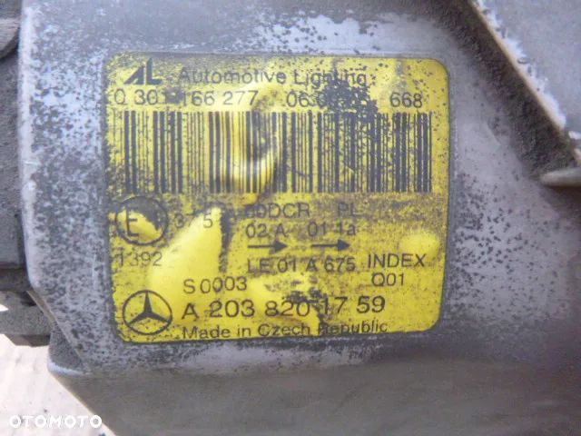 LAMPA LEWY PRZÓD LEWA PRZEDNIA MERCEDES C KLASA W203 LIFT XENON - 14