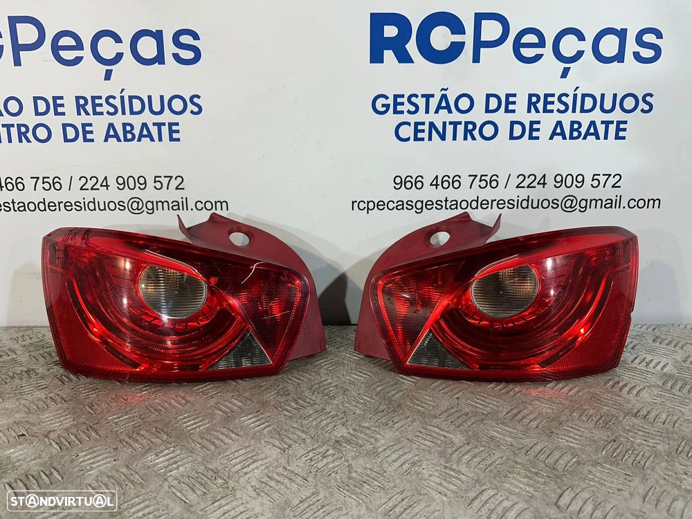 .Conjunto Farolins Led Tras Traseiro Direito Esquerdo Seat Ibiza 6J 5 Portas 6J4945111B 6J4945112B 2008 - 2017 - 5