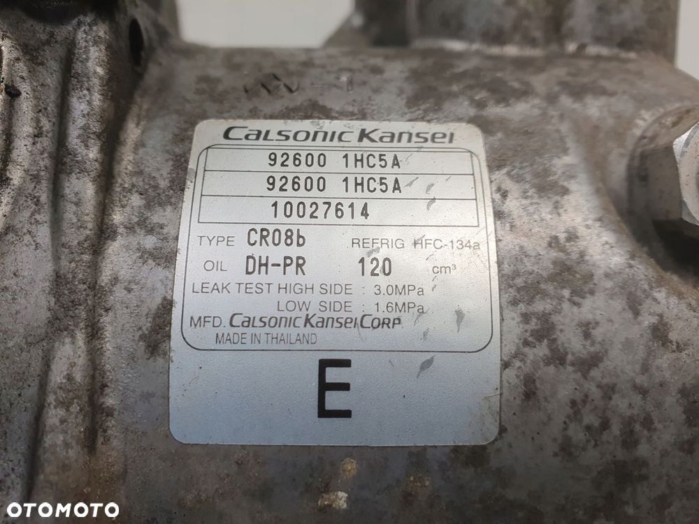 SPRĘŻARKA KLIMATYZACJI Nissan Micra IV K13 1.2 16V _ 92600-1HC5A - 2