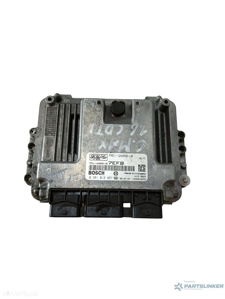 Calculator ecu  FORD FOCUS C-MAX DM2 2003 - 2007 TDCi G8DA, G8DB BOSCH 0281012487 7m5112a650ub - 1