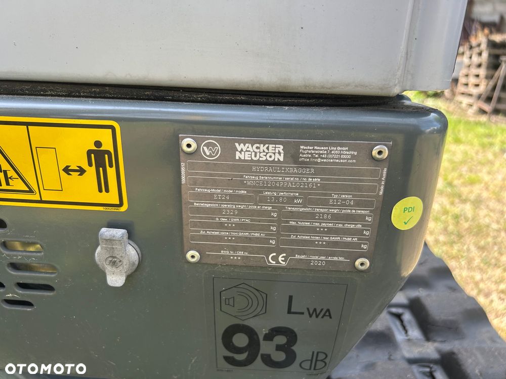 Wacker Neuson ET 24 Łyżka x 3 razy - Motogodziny 411 MYH - - 7