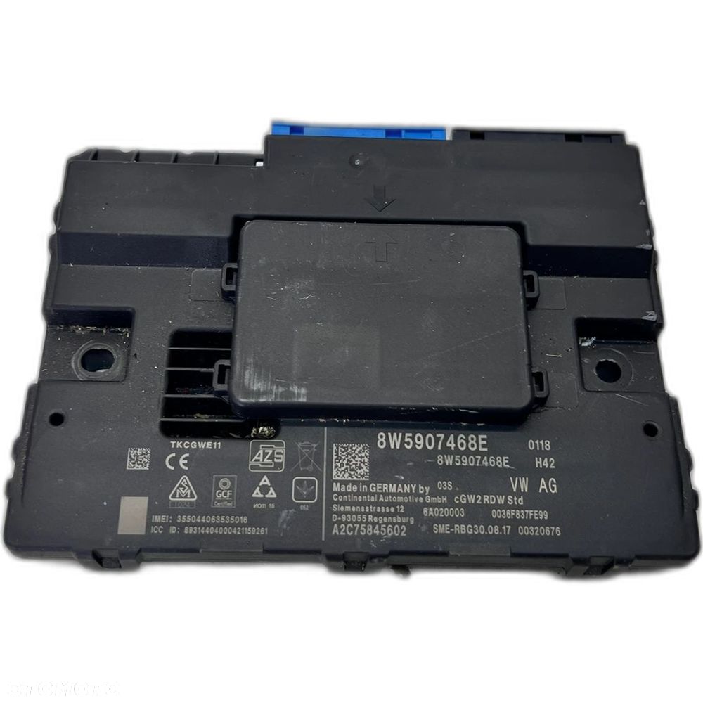 MODUŁ STEROWNIK GATEWAY AUDI A5 8W 8W5907468E - 1