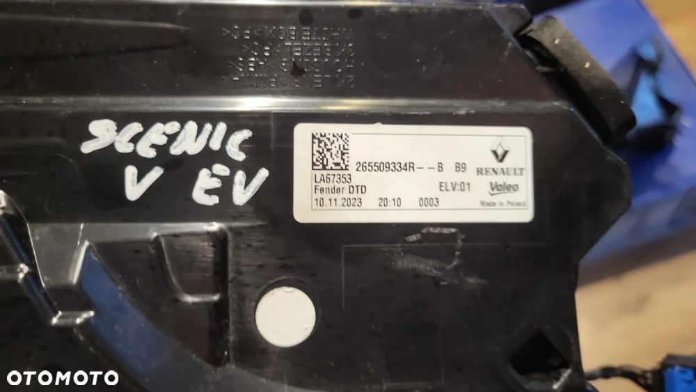 EU Lampa Lewy Prawy Tył Renault Scenic V EV 2024- 265509334R - 2