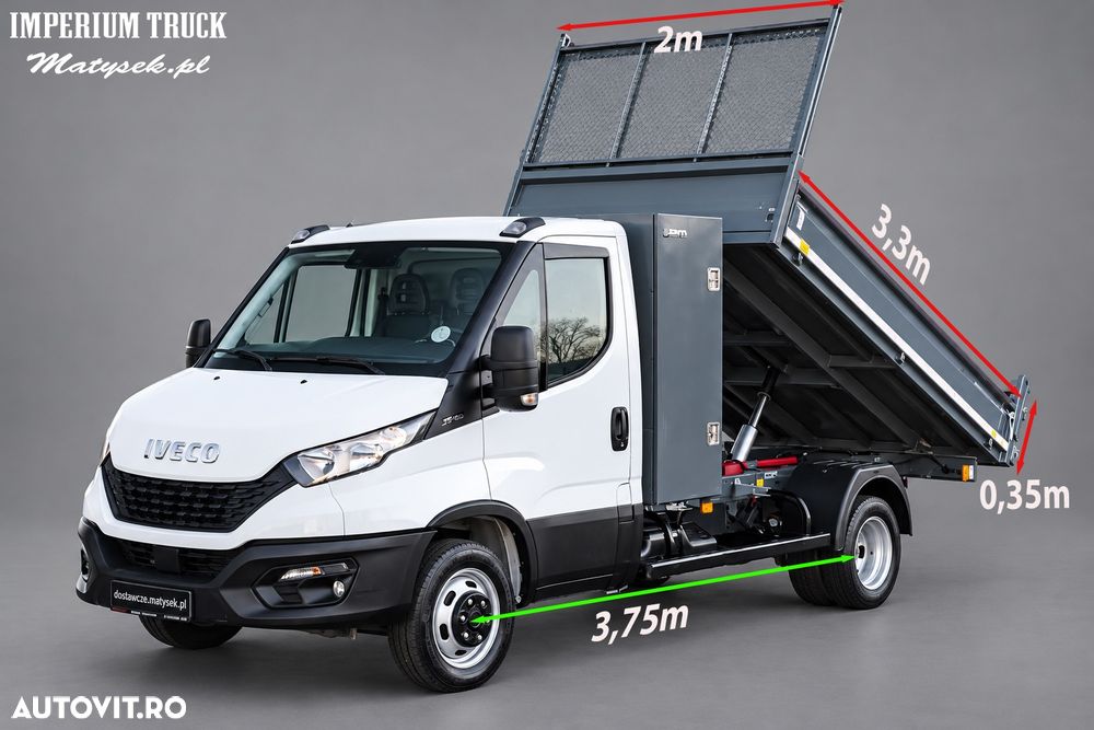 Iveco DAILY 35-140 / BENĂ BASCULABILĂ DIN OȚEL / ROȚI DUBLE PE PUNTEA SPATE / CUTIE DE VITEZE MANUALĂ / IMPORT - 3
