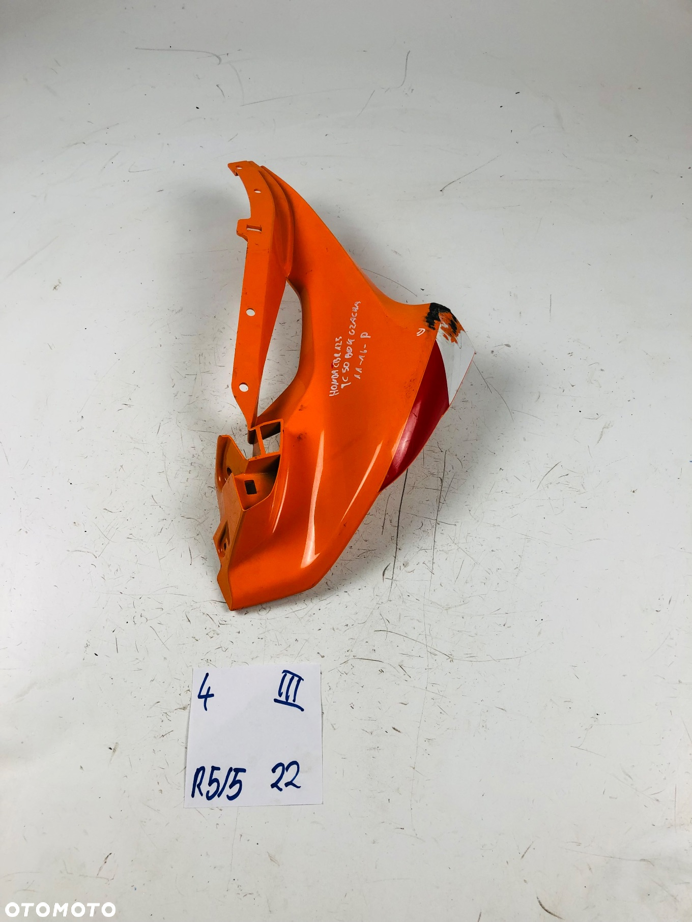 Honda CBR 125 JC 50 11-16 czacha czasza prawa owiewka bok - 5