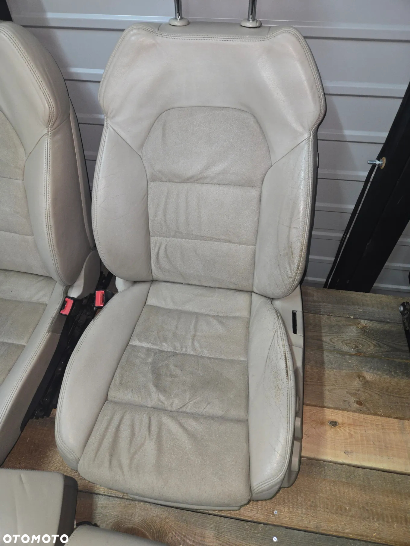 AUDI A6 C6 FOTELE Z KANAPĄ SKÓRA ALKANTARA ELEKTRYKA - 7