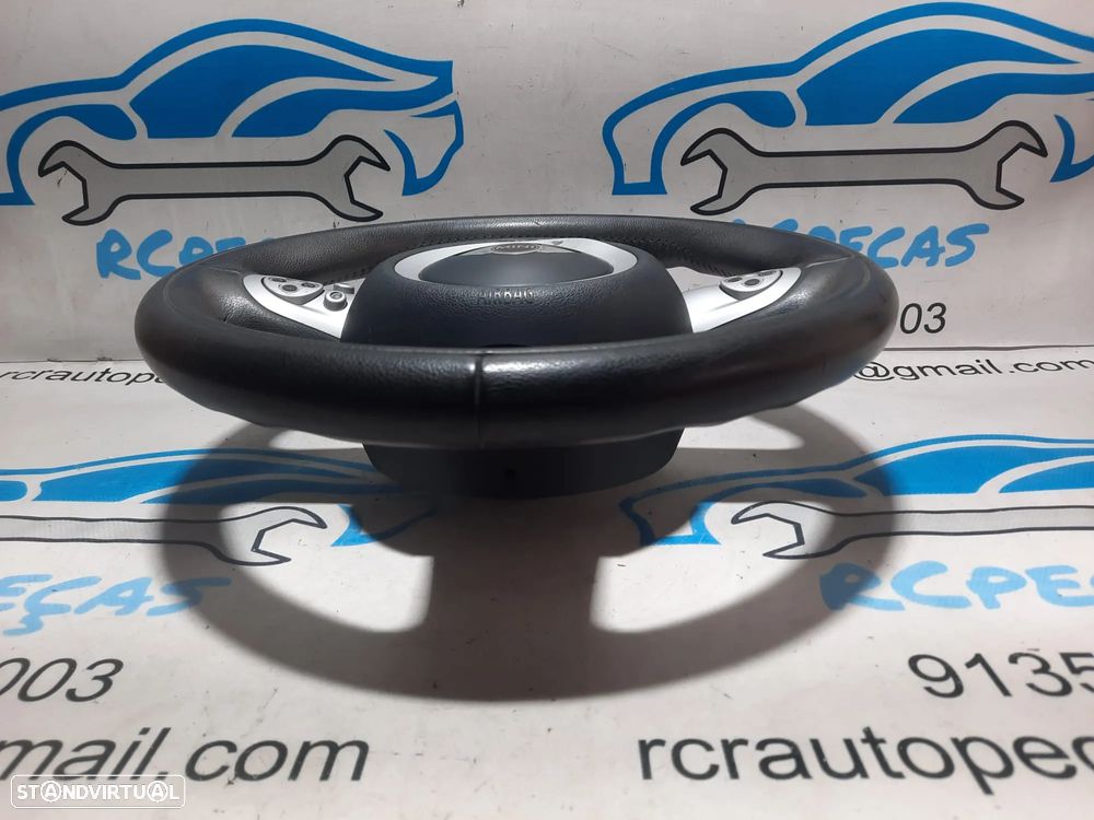 VOLANTE GUIADOR COMPLETO MINI CABRIO R57 32306794624 6794624 607387211 PELE COMANDOS MULTIFUNÇÕES AIRBAG - 3