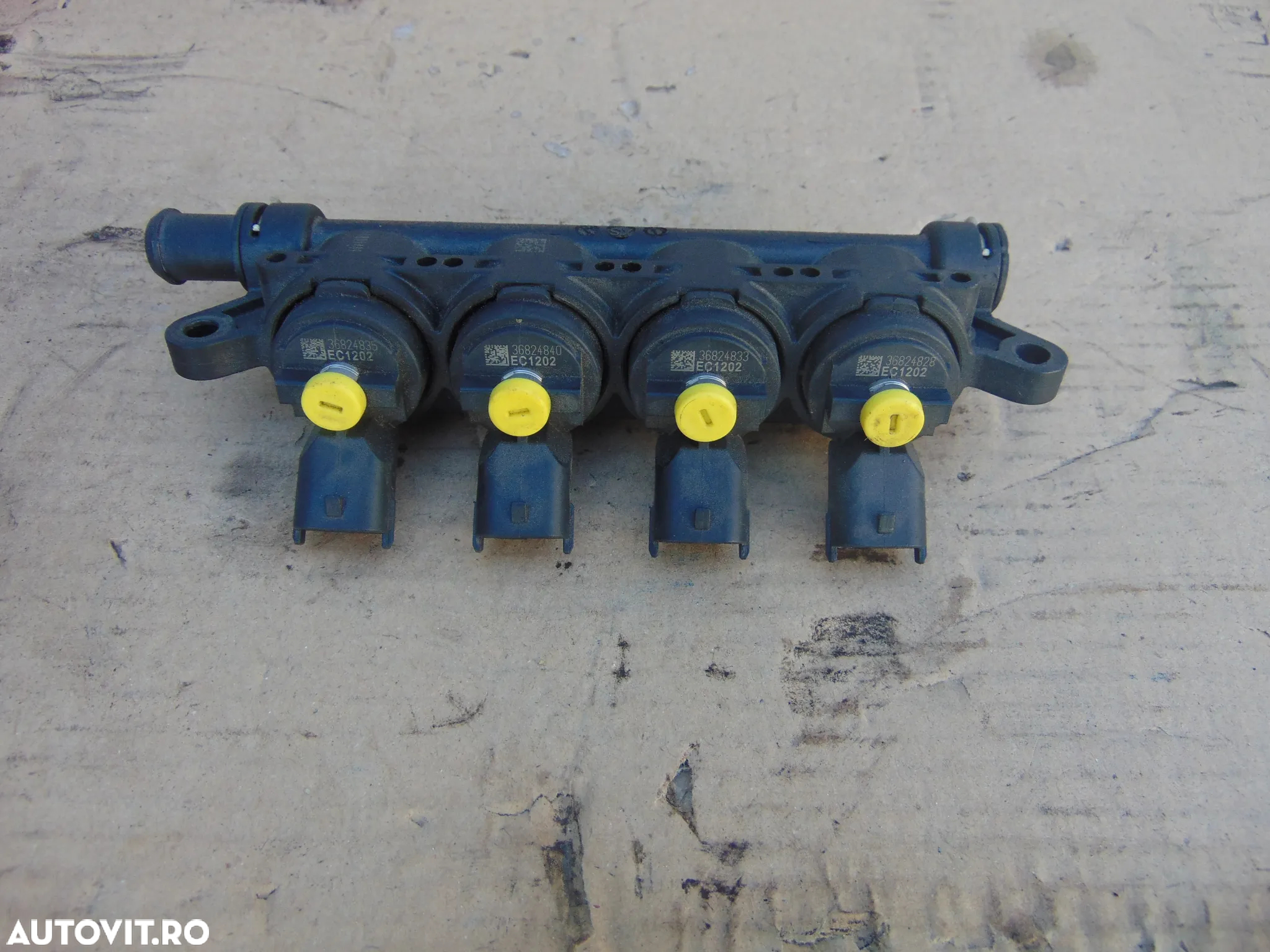 Injectoare GPL Fiat 1.4 rampa cu injectoare gpl fiat tipo panda evo bravo 500 cod 110r000201 / 36824833 - 2