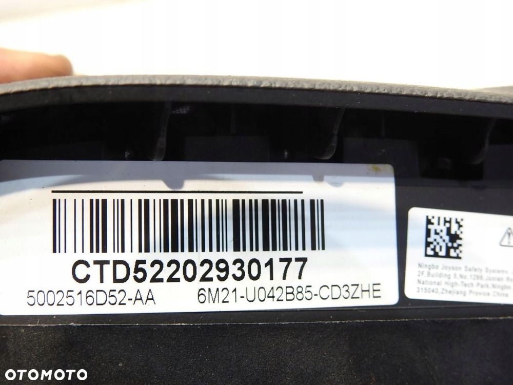 PODUSZKA AIRBAG KIEROWCY FORD MONDEO MK4 6M21-U042B85-CD3ZHE 5002516D52-AA - 5