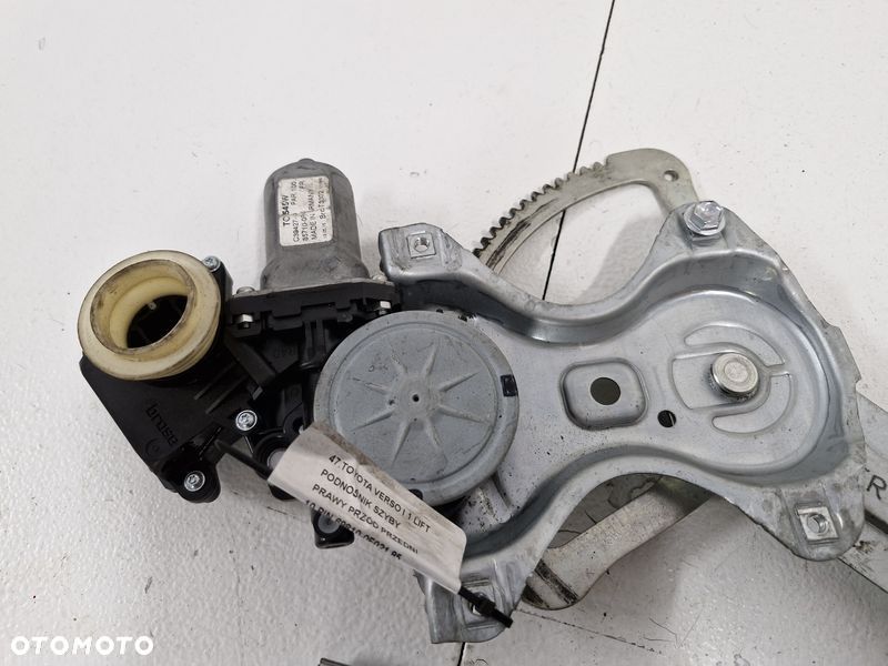 TOYOTA VERSO I 1 LIFT PODNOŚNIK SZYBY PRAWY PRZÓD PRZEDNI 10 PIN 69810-0F021 - 2