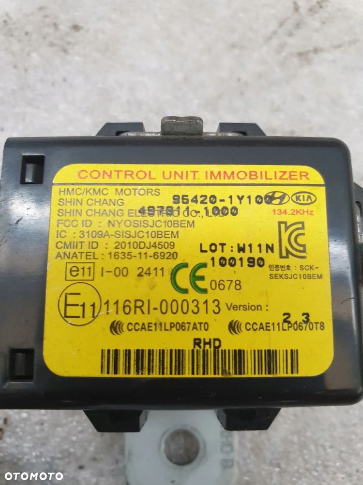 MODUŁ IMMO KIA PICANTO II 95420-1Y100 - 4